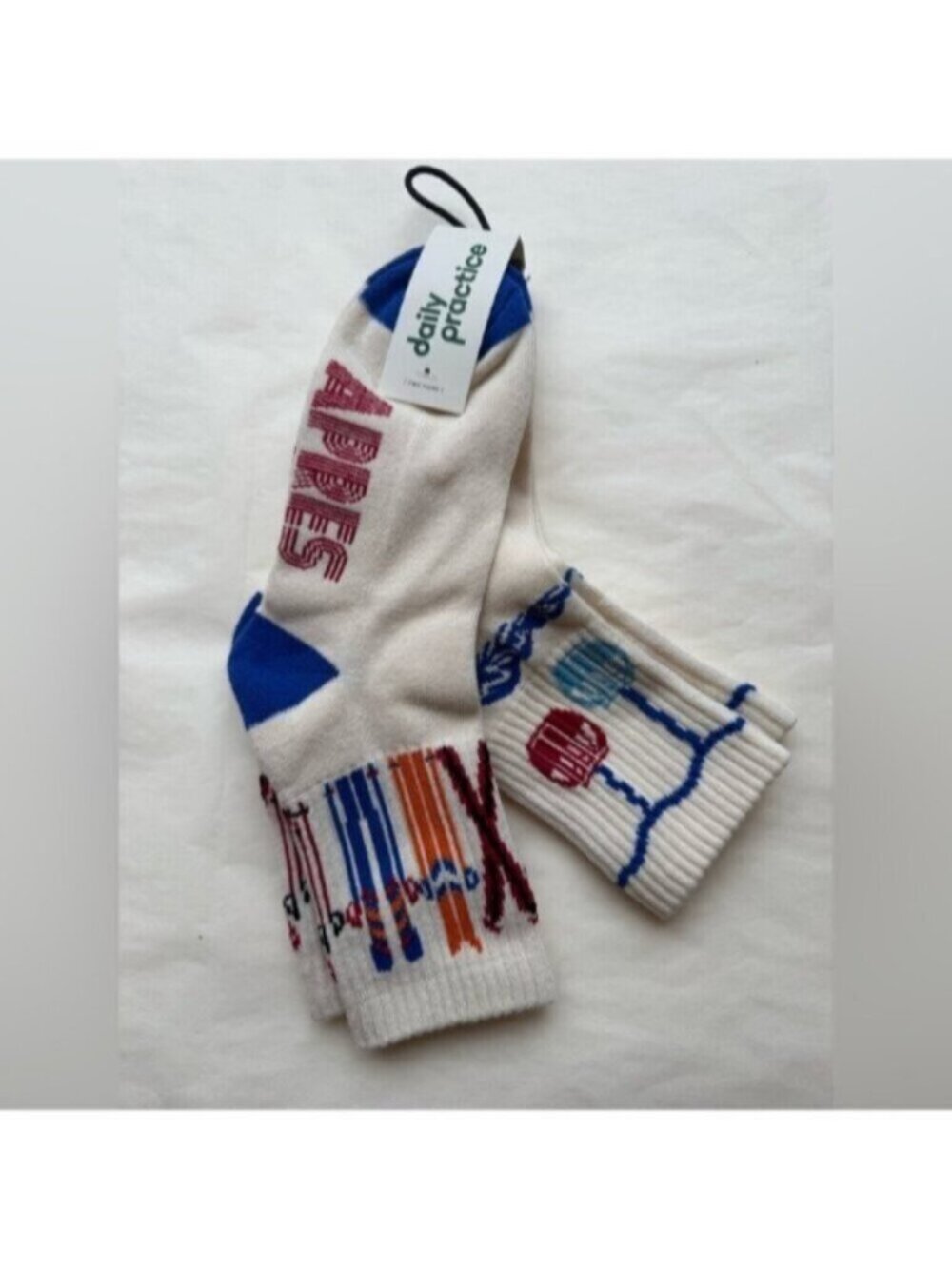 NWT Size OS - Daily Practice Icon Cotton Socks, set of 2 (NWT US$ 24) - Picture 9 of 16